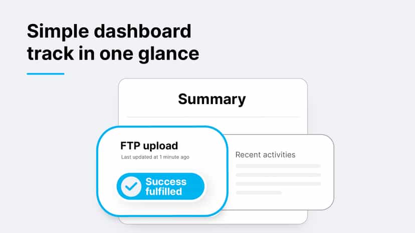 Light and simple dashboard