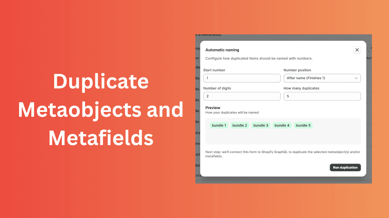 duplicate metaobjects and metafields