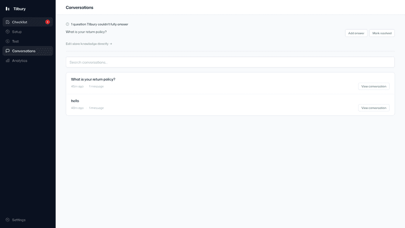 Review chats and fix answers the bot missed
