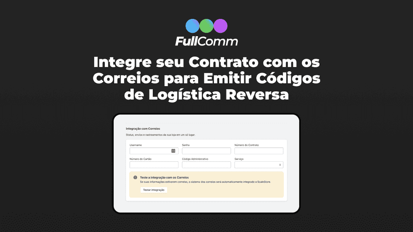 Utilize seu contrato dos Correios