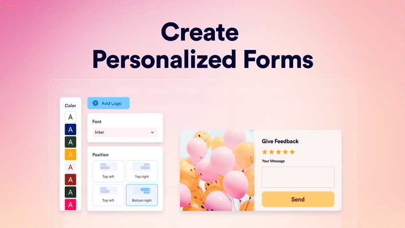Create personalized forms