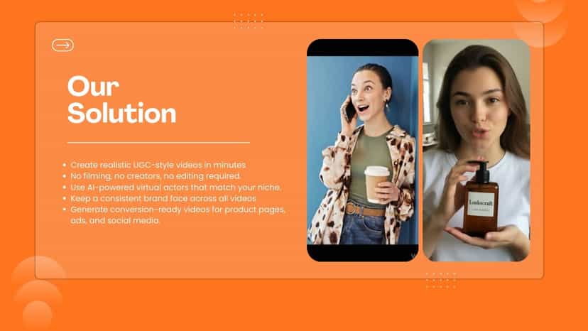 Solution overview with mobile preview for video of UGc