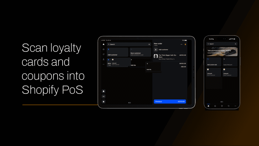 Scan loyalty cards and coupons into Shopify PoS