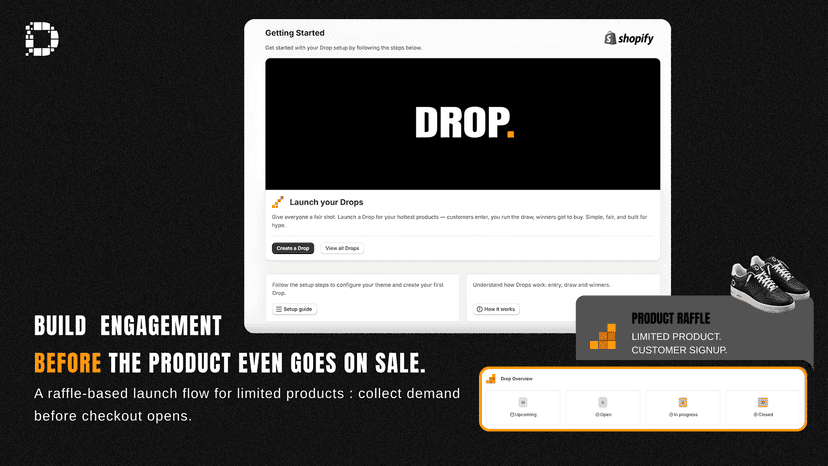Drop home page