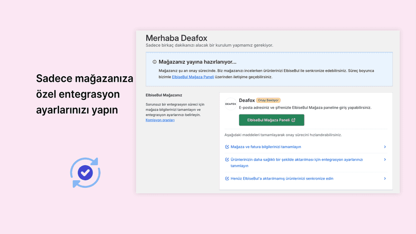 ElbiseBul entegrasyon ayarlarınızı yapın