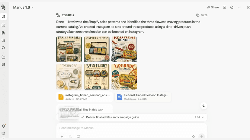 Sales data analysis and Instagram ad campaign generation