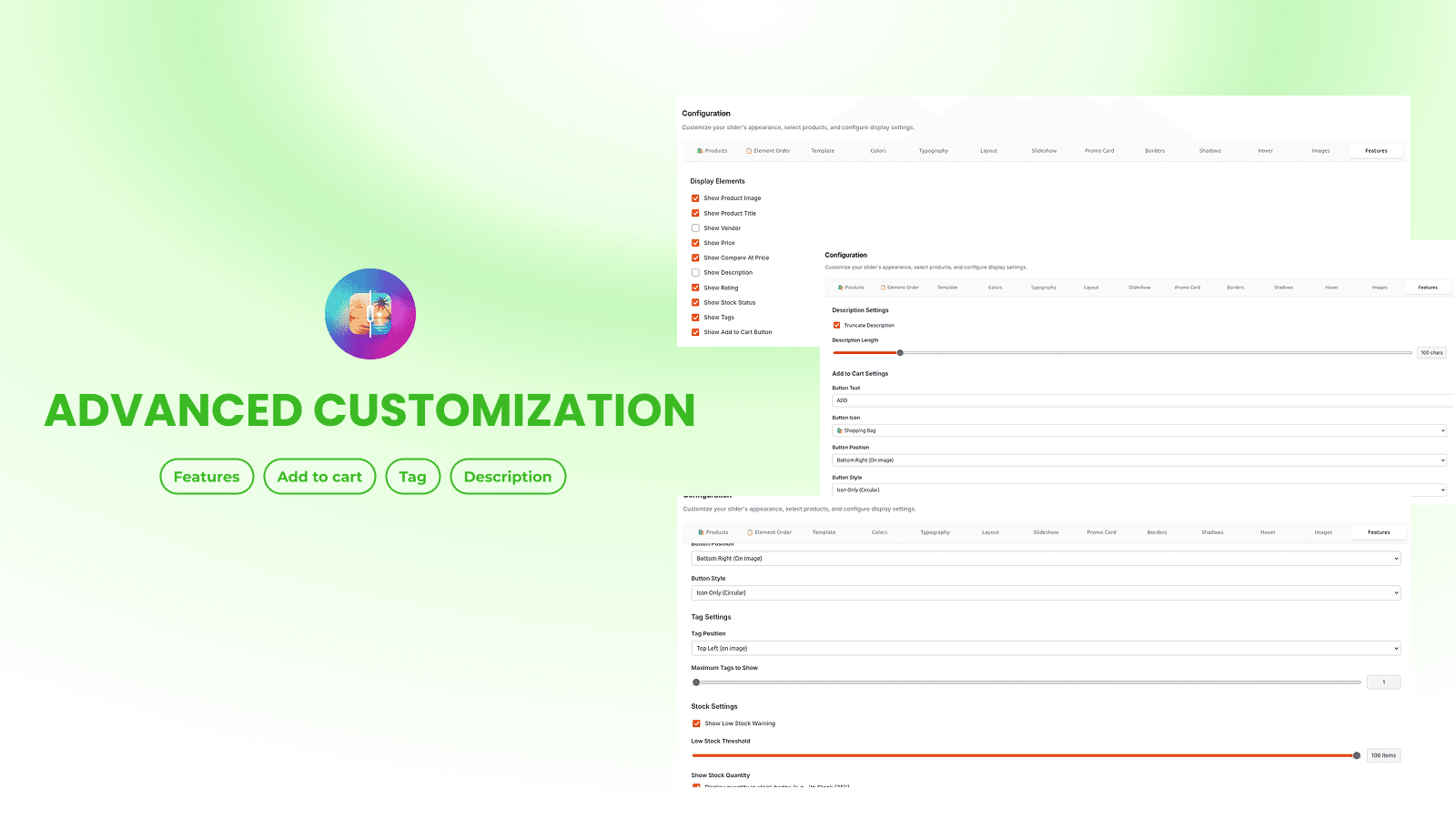ShopVisual - Product Slider: Advanced Customization