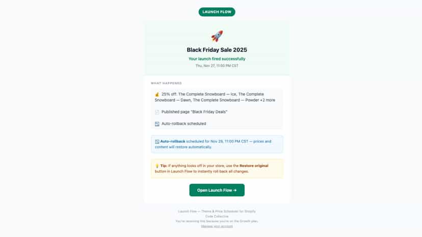 Email Notification