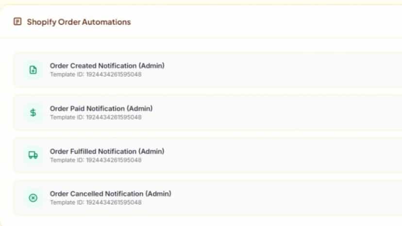 Shopify Order Automations