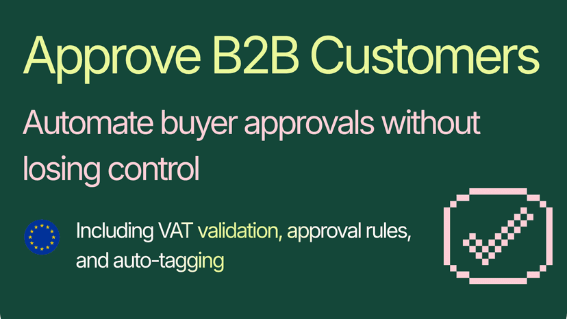 approve b2b customers