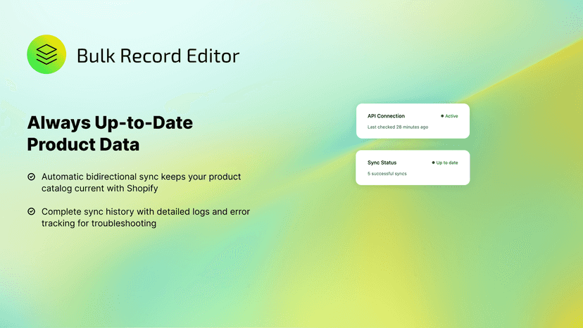 Shopify Bulk Editor System Status