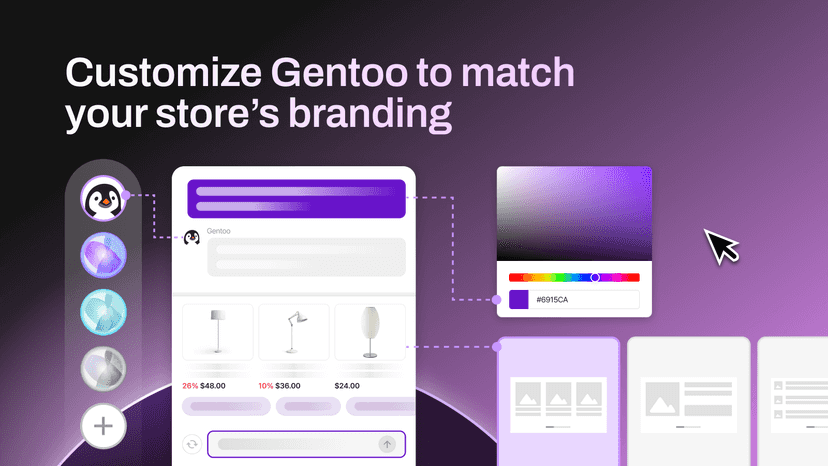 Customize Gentoo to match your store's branding
