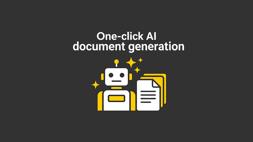 One-click AI document generation
