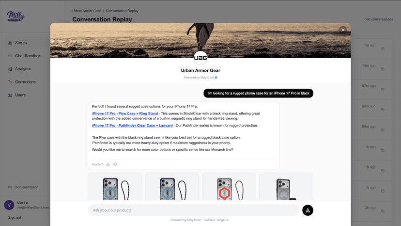 Replay customer conversations to improve recommendations