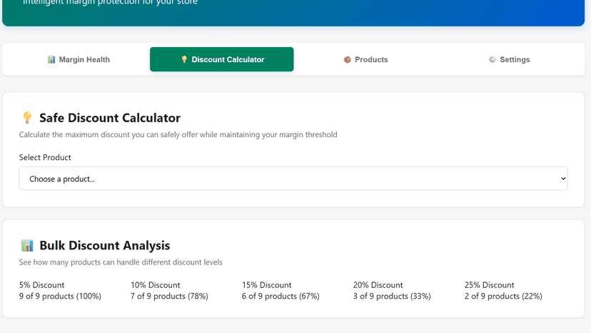 Safe Discount Calculator
