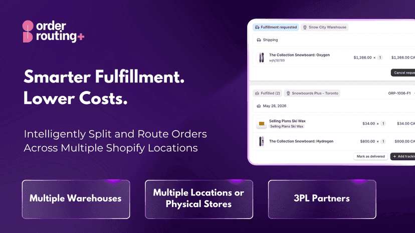 Intelligently split and route orders across multiple locations