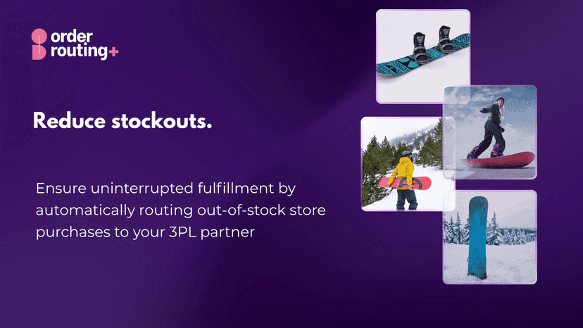 Automatically route out-of-stock store purchases to 3PL partner