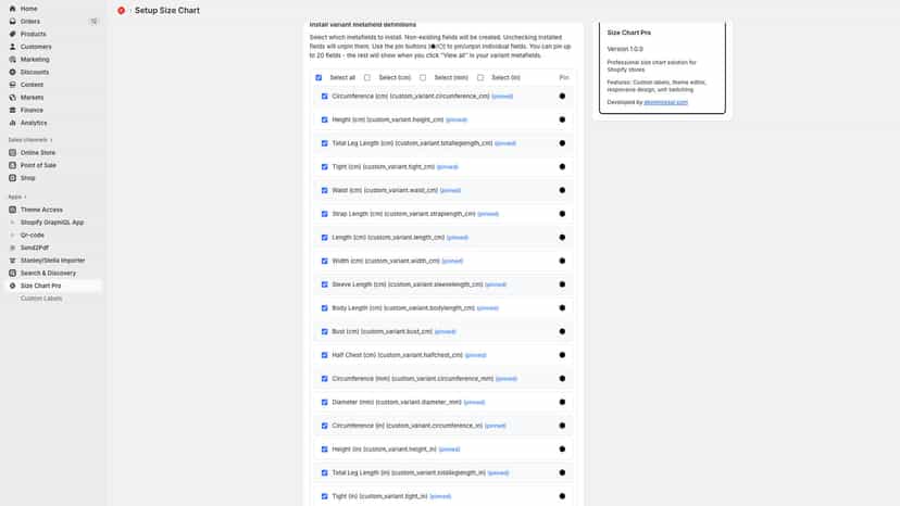 create required fields