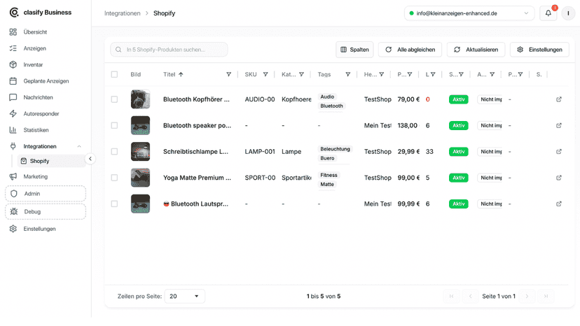 clasify Shopify Promo