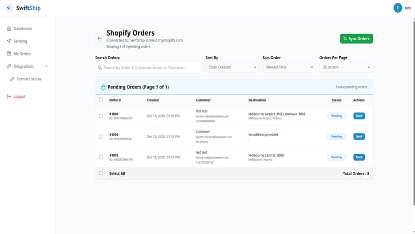 Shopify Orders
