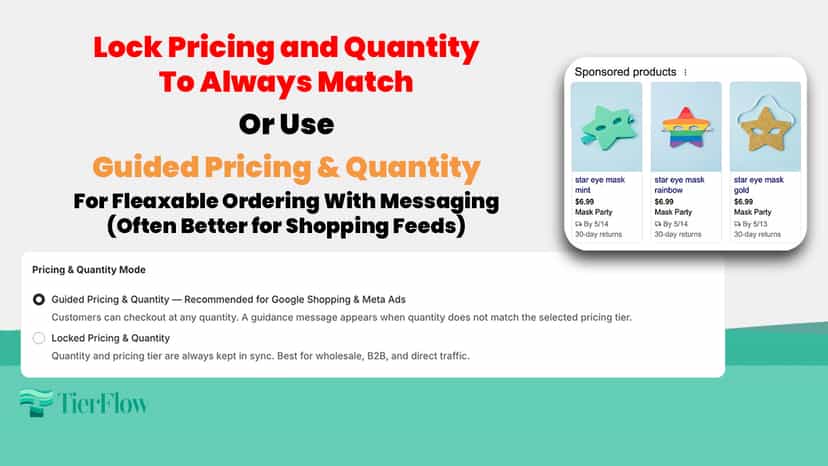 Lock Pricing and Quantity Or Guided Pricing and Quantity