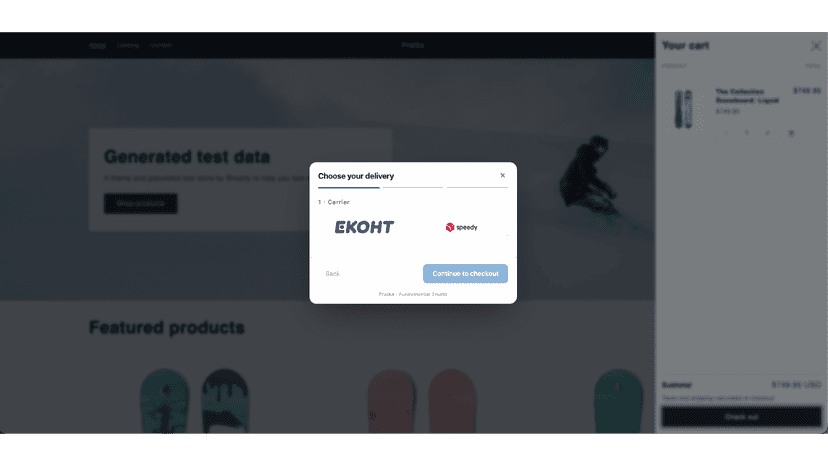 Pratka - Delivery on all Shopify plans