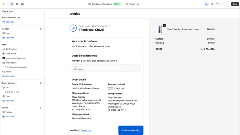 Checkout demo3