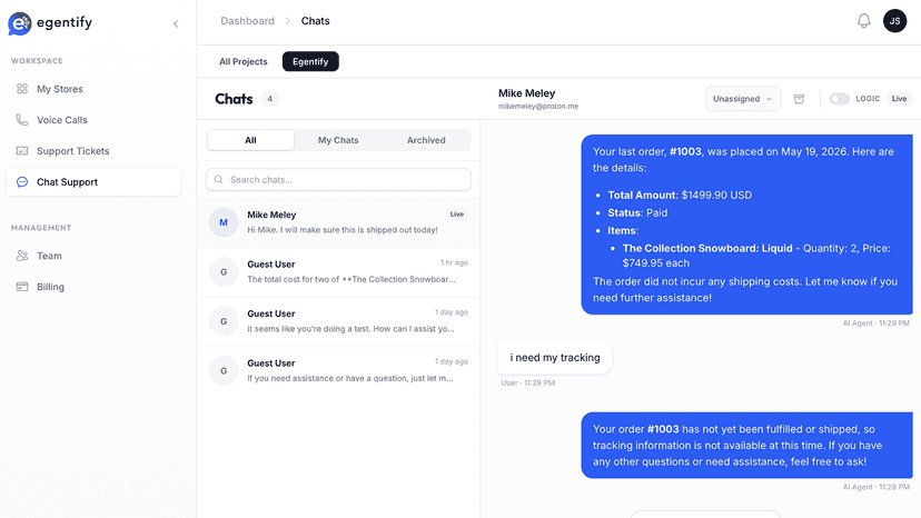 Live Chat