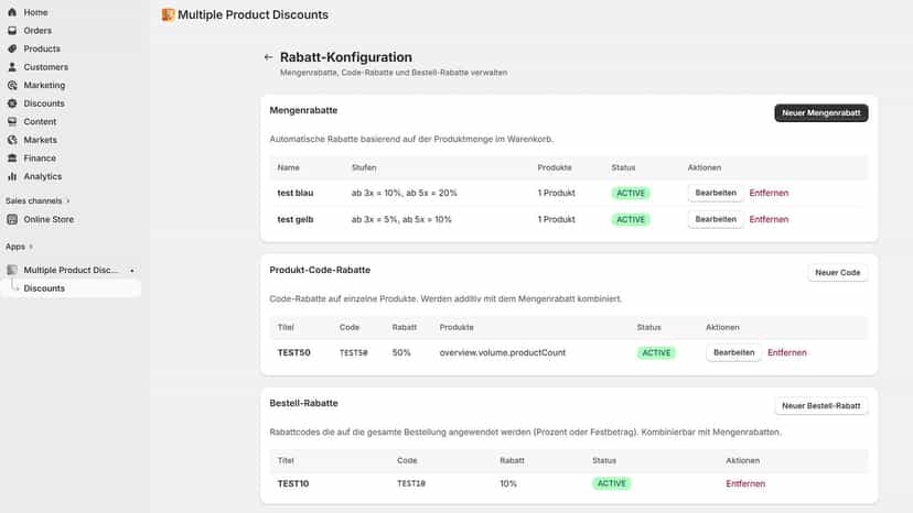 Discounts overview
