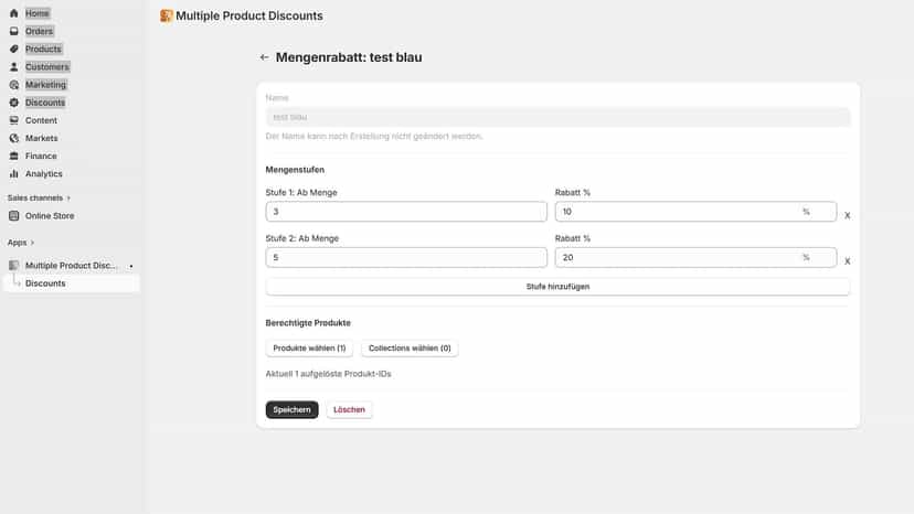 Create discount code