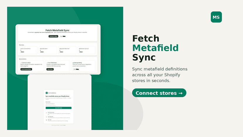 Fetch Metafield Sync