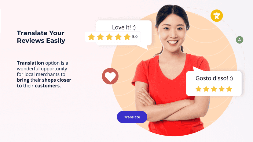 Translate reviews, Shopify, reviews in different languages