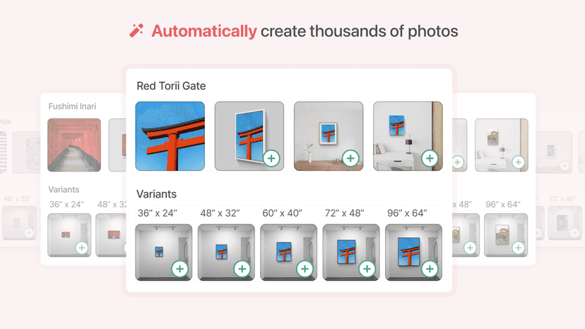 Automatically create thousands of photos