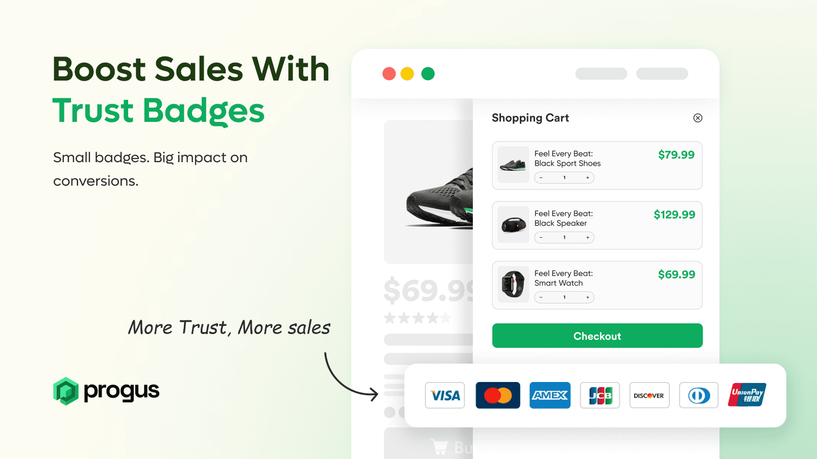 Progus Trust Badges - Boost sales