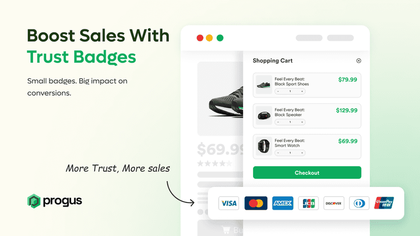 Progus Trust Badges - Boost sales