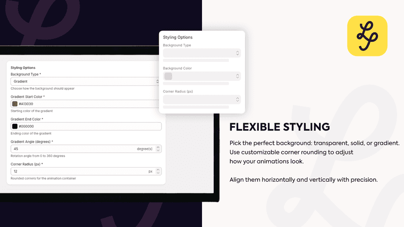 Flexible styling image