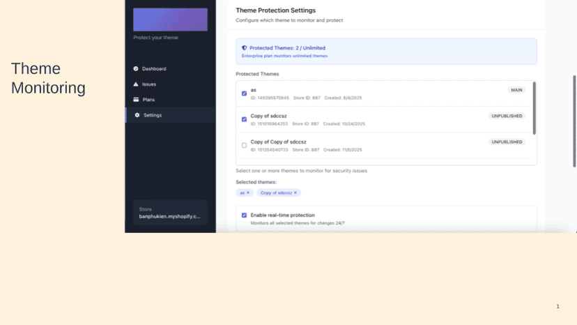 Theme Monitoring