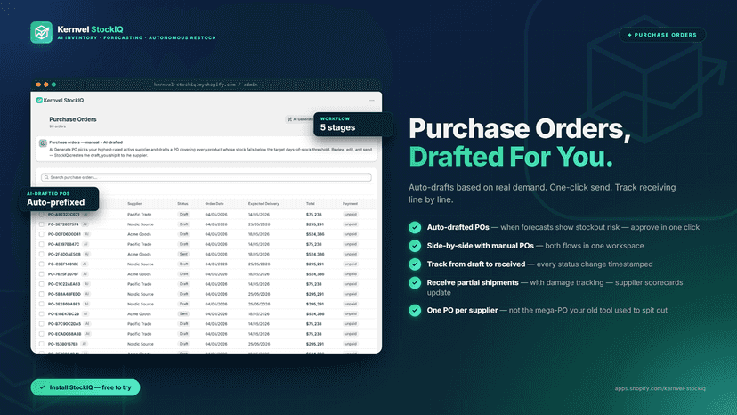Purchase orders