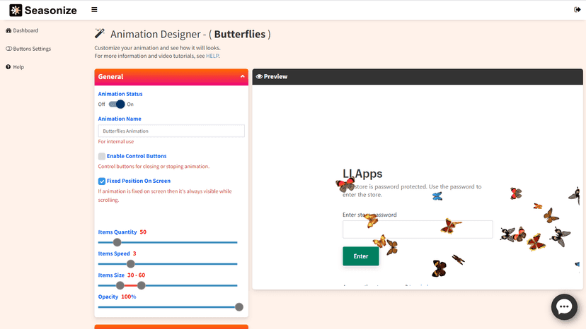 Animation editor