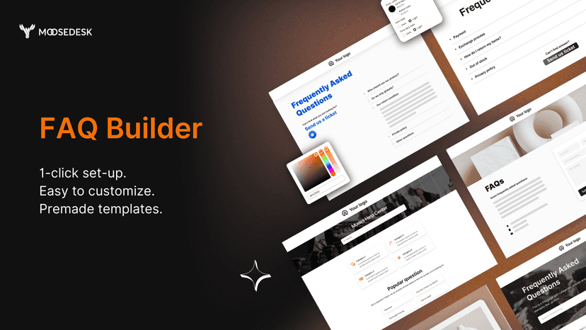 MooseDesk faq and contact us template