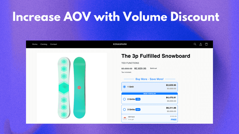 Volume Discount Store Preview