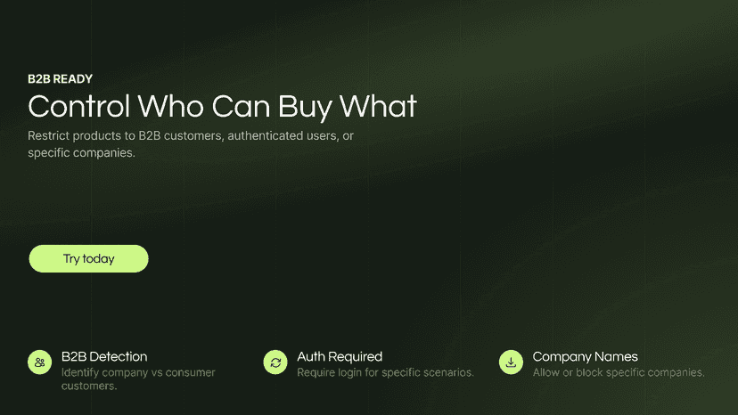 Control who can buy what