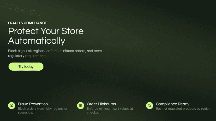 Protect your store automatically