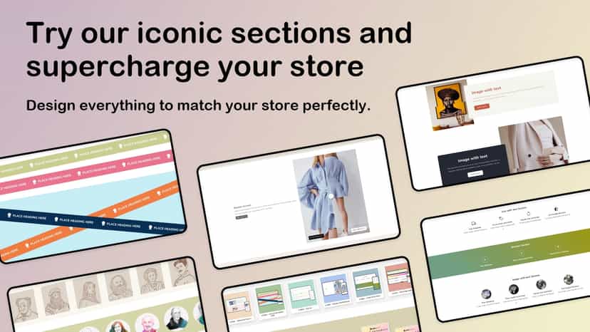 Browse all iconic sections