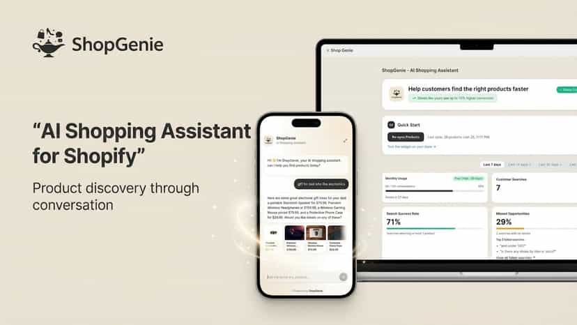 AI shopping assistant showing chat-based product discovery