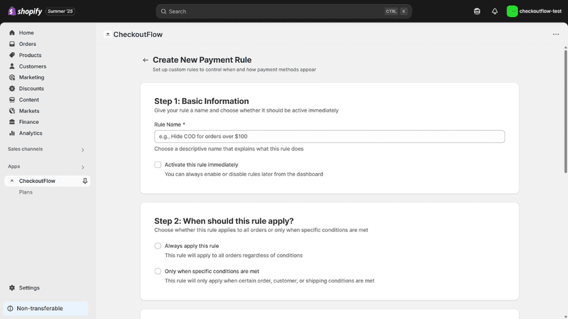 Create Customizations