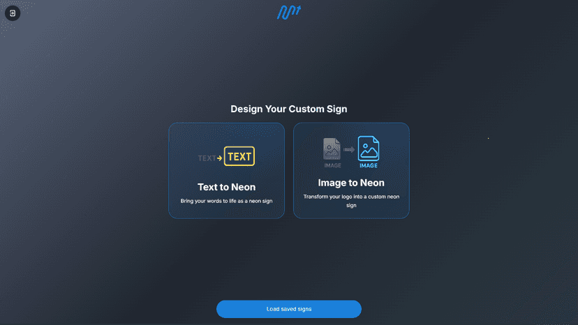 Generate neon from both text and imge