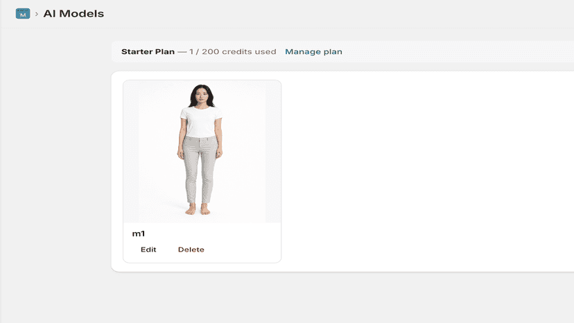 Generate AI models from simple inputs