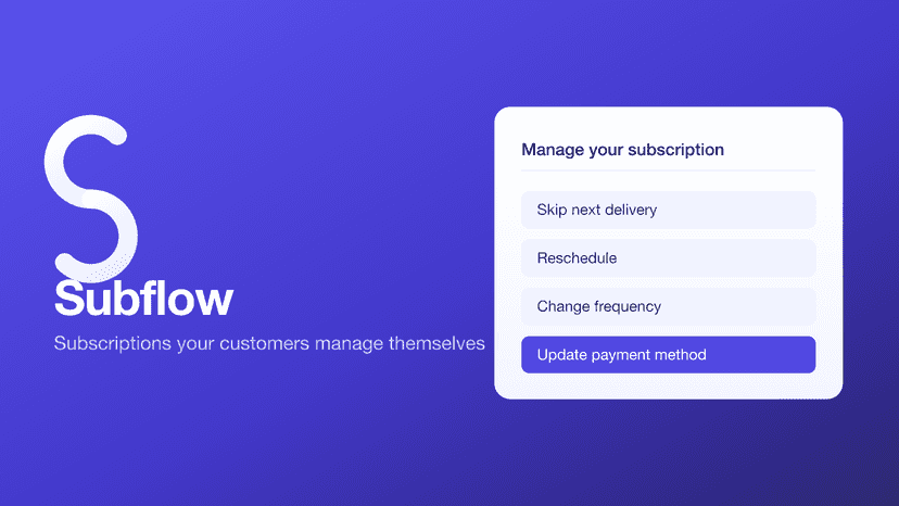Subflow customer portal: skip, reschedule, change frequency