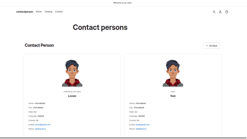 Contact Grid